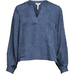 Object Objjohnson RE L/S Vneck TOP Noos Dam Toppar Från Magasin Bering Sea