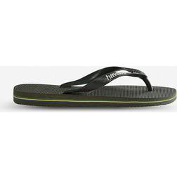 Havaianas Brasil Logo unisex vuxen Flip flops Flipflop, Grön (Green Olive)
