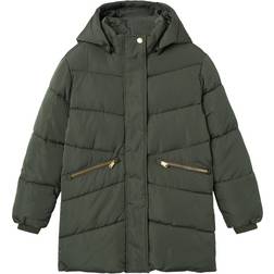 Name It Long Puffer Jacket - Climbing Ivy (13230984)