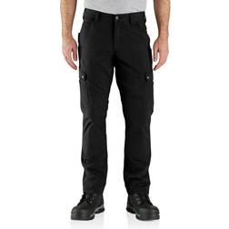 Carhartt Men's Relaxed Straight Ripstop Double-Front Cargo Pants - Black