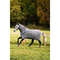 Horseware Rhino Plus HexSTOP Vari-Layer Turnout Rug - Grey/Indigo Dark Blue