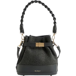 River Island Bucket Bag - Grey Faux