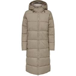 Only Montana Puffer Coat - Brown/Silver Mink