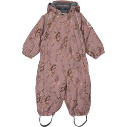 Mikk-Line Schneeanzug Aop Floral Twilight Mauve 74 Schneeanzüge