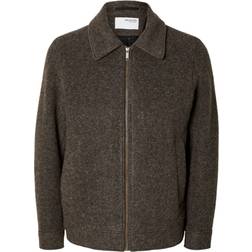 Selected Homme Klassiska Kort Jacka Brun