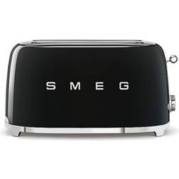 Smeg 50s Retro-Style 4-Slice Toaster TSF02BLUS - Black