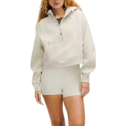 Lululemon Scuba Oversized Half Zip Hoodie - Heathered Bone