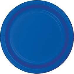 Crystal Clear Disposable Plates Group Cobalt Blue 96-pack