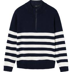 LMTD Nurjo Stickad Tröja - Dark Sapphire (13234682)