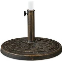 Relaxdays Parasol Stand For Umbrella Poles Diameter 38-50 mm Weatherproof Ø 49.5 cm Brown