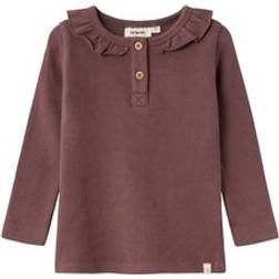 Lil'Atelier Thoro langærmet slim top ROSE BROWN