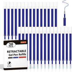 Shuttle Art Retractable Gel Pen Refills 30 Pack 0.7mm