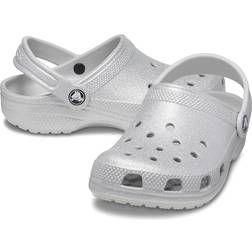 Crocs Sandaler och Slip-ons Classic Glitter Clog 206993 Silver