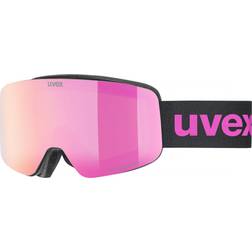 Uvex pwdr FM, Skidglasögon, Junior, Svart/Rosa (Onesize)