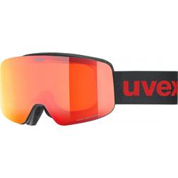 Uvex pwdr FM, Skidglasögon, Junior, Svart/Röd (Onesize)