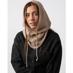Neo Noir Madita Knit Balaclava, Sand Melange