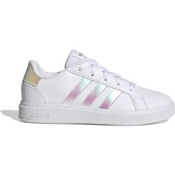adidas Grand Court Lifestyle Lace Tennis Skor - Cloud White/Iridescent