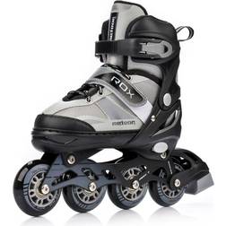 Meteor Inline Skates Children's Roller Skates Roller Skates ABEC Carbon Child Safety Skates for Kids Adjustable Shoe (S 30-33, gray)