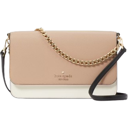 Kate Spade Madison Medium Flap Convertible Crossbody - Toasted Hazelnut Multi