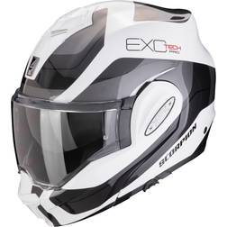 Scorpion Flip-Up Hjelm EXO-TECH EVO PRO Commuta - Hvid/Rød