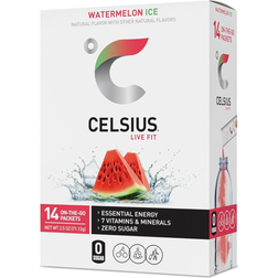 Celsius On-The-Go Powder Sticks Watermelon Ice Essential Energy 2.6 Oz 14 pcs