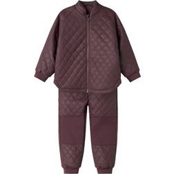 Name It Mud Rub Long Sleeved Quilted Set - Huckleberry (13230377)