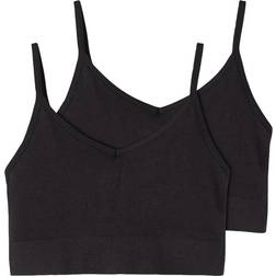 LMTD Bralette 2-pack Noos NlfKailey Svart 15-16 år (170-176) Underkläder