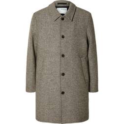 Selected Homme Classic Wool Coat - Demitasse