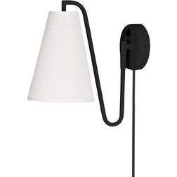 Globen Lighting Lou White/Black Väggarmatur
