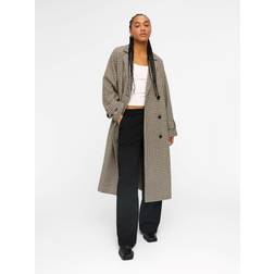 Object Objkeily Coat - Sepia/Check