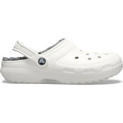 Crocs Classic Lined Clog - White/Grey