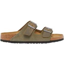 Birkenstock Arizona Soft Footbed Oiled Leather - Green/Faded Khaki