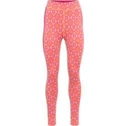 Kari Traa Rose Wool High Waist underställsbyxor BRIGHT PINK Dam