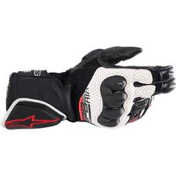 Alpinestars SP-8 Air Motorradhandschuhe, schwarz-weiss-rot, Größe für Männer Herren