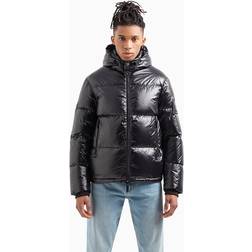 Armani Exchange Woven Down Jacket Black