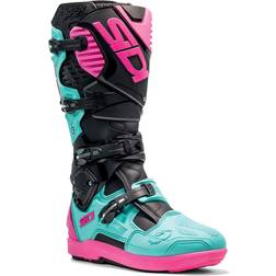 Sidi Crossfire SRS, boots color: Black/Mint/Pink