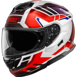 Shoei GT-Air Hike, Integralhelm Weiß/Schwarz/Rot/Blau