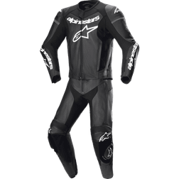 Alpinestars GP Force Lurv perforierte 2-Teiler Motorrad Lederkombi, schwarz, Größe für Männer