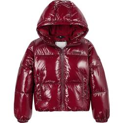 Tommy Hilfiger Kid's Glossy Relaxed Puffer Jacket - Deep Rouge (KG0KG08496-VLP)