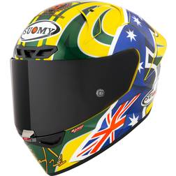 Suomy S1-XR GP Troy Bayliss Replica 2005, full face helmet color: Yellow/Green/Blue