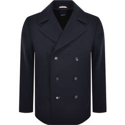 BOSS Double-breasted coat in wool blend