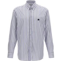 Etro Etro-Logo Embroidery Shirt Camicie Multicolor-Uomo 39cm