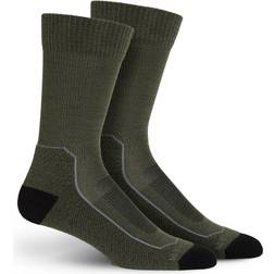 Icebreaker Hike+ Light Crew - Loden/Black/Gritstone