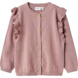 Name It Cardigan Stickad Noos NmfAbinne Deauville Mauve/ år (104) Cardigan