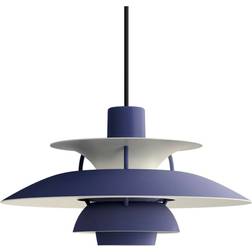 Louis Poulsen PH 5 Mini Monochrome Dusty Indigo Pendant Lamp 30cm