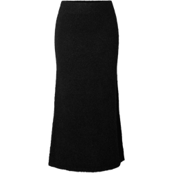 Selected Femme Gabella Midi Knit Skjørt Black