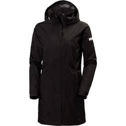 Helly Hansen Aden Long Waterproof Rain Coat - Black
