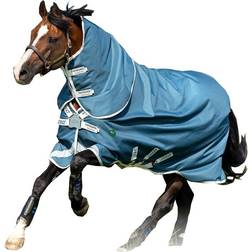 Amigo AmEco 12 Plus Regndækken Med Aftagelig Halsdel - Teal/Grey