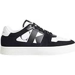 Calvin Klein Suede Trainers M - Black/Bright White