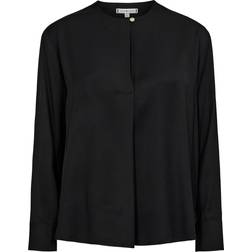 Tommy Hilfiger Embossed Button Relaxed Blouse BLACK